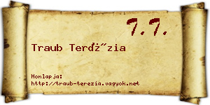 Traub Terézia névjegykártya